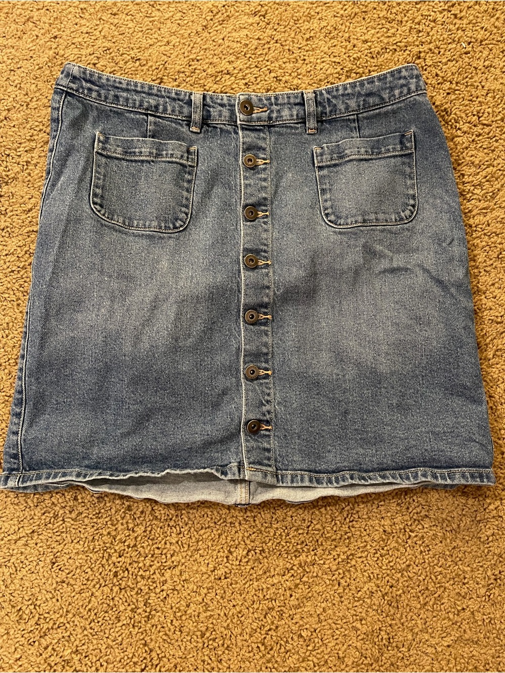 Torrid Denim in Light Blue Wash.Button Down Denim Skirt. NICE - Picture 6 of 6